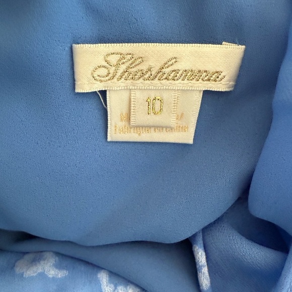 Shoshanna Breeze Blue Smocked Dress - Picture 10 of 16